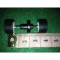 Scalextric Micro - Rear Axle Assembly, 2 x rear 2 x Front Tyres Pack   1:64 Scale (NOS)