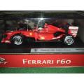 Hotwheels Racing - Pair of Ferrari`s F60 Felipe Massa & Kimi Raikkonen - 1:43 Scale