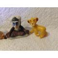 4 x Small Lion King Figures +-4cm