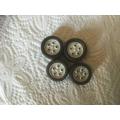 Scalextric -  Set of 4 Lamborghini Mags and Tyres 1:32 Scale (NOS)