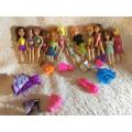 Job Lot of 12 Polly Pocket Dolls + Accessories - Mattel