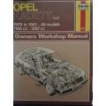 Haynes - Opel Kadet fwd Owners Workshop Manual