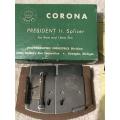 Vintage Corona President Jr Splicer for 8mm & 16mm Film Boxed with original invoice 1955