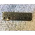 1995 RWC Champions South Africa Brass Plaque