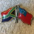 Rugby World Cup South Africa Korea Friendship Lapel Pin (NOS)