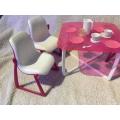 Vintage Mattel Barbie Dream House Patio Furniture USA 1977 (Chairs) (Table 1978)
