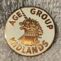 Vintage Age Group Midlands Metal Badge