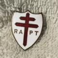 Vintage RAPT Metal Badge Made In Birmingham England