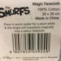 Magic Facecloth - The Smurfs Lazy (New Sealed)