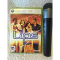 Xbox 360 - Wireless Microphone + Lips game