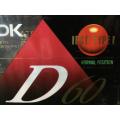 Cassette - TDK D-60 Dynamic Cassettes Low Noise High Output (New Sealed)