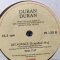 Seven Single - Duran Duran - Burning The Ground / Decadance (Extended Mix) (SA Pressing)