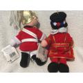 Collectable Mr Beefy  & Mr Guard Soft Toy Souvenir Concepts Glasgow +-25cm
