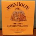 Matchbook - John Rolfe 1612 Tasteful Sunripe Tobaccos  (NOS) (Unused) Job lot of 14