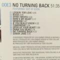 CD - Out Of Eden - No Turning Back