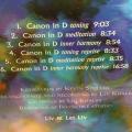 CD - Liv & Let Liv Pachelbel Three Meditative Variations with Ocean