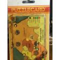Vintage Puzzle Card Post Card - Famous Places South Africa