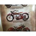 Indian Motorcycles Tin Plate Sign
