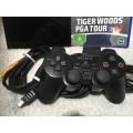 Playstation 2 - Black Slim Line Console c/w 1 x Original Controller, AV + Power Cable 1 x Game