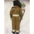 Vintage Magis Roma Miltary Doll made in Italy +-28cm