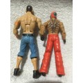 Job Lot 7 of 2 WWE action Figure +-18cm - See Description