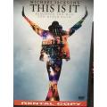 DVD - Michael Jackson`s This is It  - Rental Copy