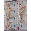Vintage Scrabble  - Made in RSA - Leon Toys (PTY) LTD Wooden Tiles and Holders - see description