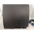 PS3 - Slim 250Gig Black Console - New Generic Controller + Cables