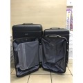 Set of 3 Suitcases Travel Trolley Luggage,ABS with Universal Wheels-BLACK
