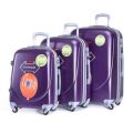 Set of 3 Suitcases Travel Trolley Luggage, ABS with Universal Wheels