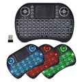 Wireless Led Backlit Mini Rechargeable Keyboard with Mouse Touchpad Portable Combo Multimedia Key