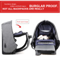 Anti-theft Travel Backpack Business Laptop School Book Bag with USB Charging Port, Water Proof