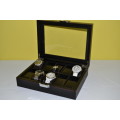 10 SLOT CARBON FIBRE DESIGN Watch Box, Watch Case, Storage Box with Large Compartments