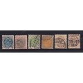 DEMARK - 1875 TO 1904 - 6 X FINE USED STAMPS - CV 70 POUNDS +++