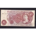 GBR - ENGLAND - 1961 - M 37 - 10 SHILLING REPLACEMENT NOTE AS PER SCAN