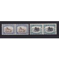 UNION OF SA - 1933 - DEF ISSUE - COMPL SET WITH - VARIETIES AND SHADES - ALL PAIRS ARE UMM