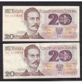 POLAND - 5 X NOTES IN GOOD CONDITION - 1982 AND 1988