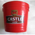 CASTLE LAGER ICE BUCKET/COOLER : PLASTIC : 24.5cm DIAMETER - 22cm HIGH