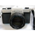 Vintage Asahi Pentax SP500 camera with super - Takumar 1:1:4/50lens