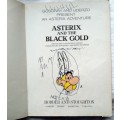 Asterix and the Black Gold - PAPERBACK 1984 - HODDER & STOUGHTON - PEN MARKS INSIDE COVER & TITLE PG