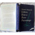 Letters From A Boer Parsonage - Letters From Margaret Marquard During The Boer War - Hardcover  1967
