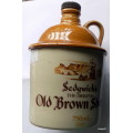 SEDGWICK'S OLD BROWN SHERRY : EMPTY 750ML BOTTLE : 16.5cm HIGH : MADE BY OUDE KAAP STONEWARE PTY LTD
