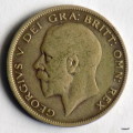 1929 Great Britain Half 1/2 Crown Silver Coin