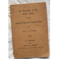 Baptist Church Of South Africa - Rev E G Evans - Small Paperback (1933) (Inscribed By Author)