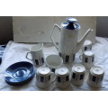 Beswick Apollo Coffee set - Coffee pot, milk jug, sugar bowl, 6 cups but only 5 saucers