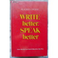Reader`s Digest Write Better Speak Better - Hardcover  1977