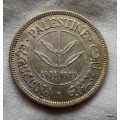 Palestine British Mandate Silver Coin 50 Mils 1931
