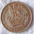 1948 KING GEORGE VI SCOTTISH ONE SHILLING COIN 72ND BIRTHDAY / ANNIVERSARY