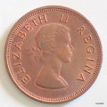 1955  SOUTH AFRICAN  ONE PENNY