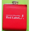 JOHNNIE WALKER - RED LABEL - COVERED HIP FLASK